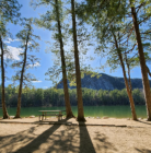 Echo Lake State Park in the White Mountains of New Hampshire