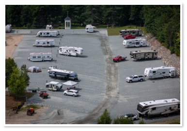 Aerial view of Little Town Campground