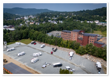 Aerial view of Little Town Campground