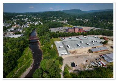 Aerial view of Little Town Campground