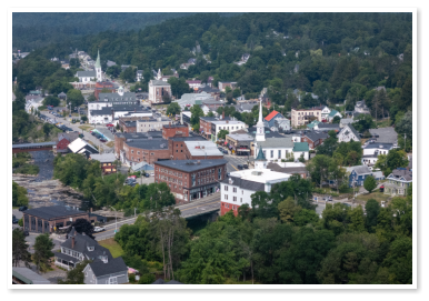 Aerial view of Littleton NH