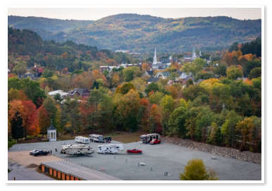 Aerial view of Little Town Campground