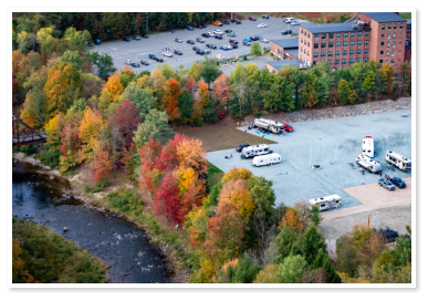 Aerial view of Little Town Campground