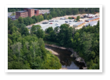 Aerial view of Little Town Campground