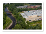 Aerial view of Little Town Campground