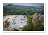 Aerial view of Little Town Campground
