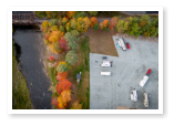 Aerial view of Little Town Campground
